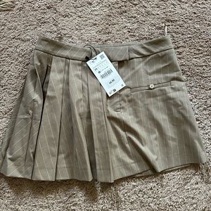 Zara Tan Mini Skirt